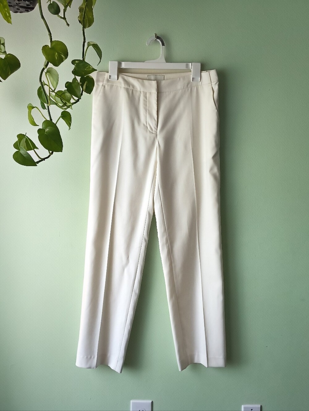 3.1 Phillip Lim Off White Straight Leg Cotton Pants - Size 6